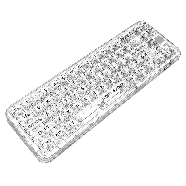 CoolKiller CK68 Polar Bear Transparente kabellose mechanische Tastatur