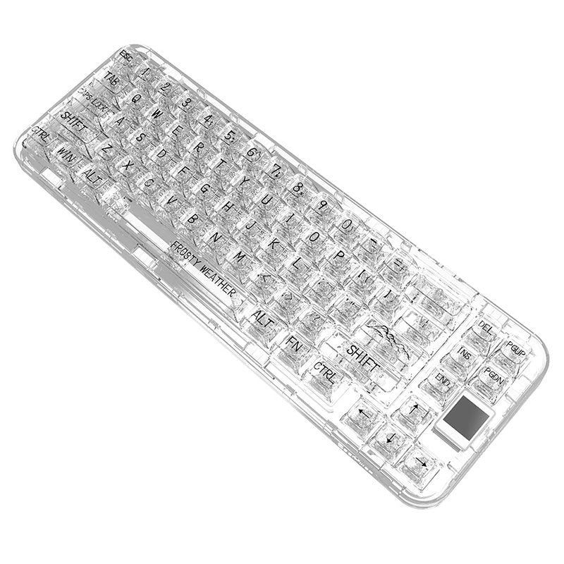 CoolKiller CK68 Polar Bear Transparente kabellose mechanische Tastatur
