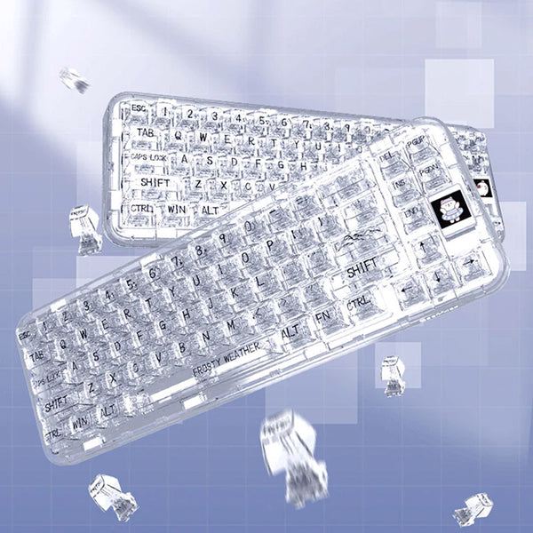 CoolKiller CK68 Polar Bear Transparente kabellose mechanische Tastatur