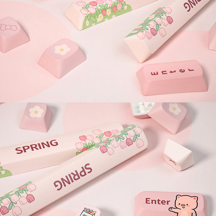 Coolkiller Spring Cute Wireless Mechanical Keyboard - WhatGeek