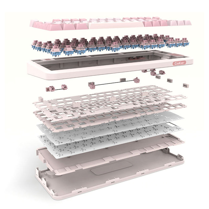 CoolKiller Spring Cute Wireless Mechanical Keyboard - Thumbnail 2