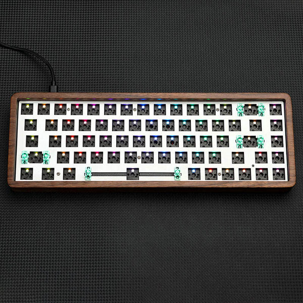DAGK Walnut Wood Pro Wireless DIY Kit 84 Keys