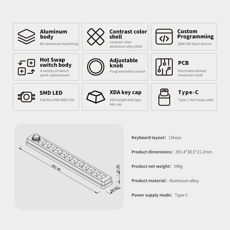 DOIOKB12-01MacroKeyboardQMKVIAMacroPad_7