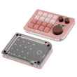CutiePcs DOIO KB16 Aluminium Macro-Pad Megalodon Triple Knop, VIA-compatibel, mini-toetsenbord voor ontwerpers (geel CutiePcs DOIO KB16 Aluminium Macro-Pad Megalodon Triple Knop, VIA-compatibel, mini-toetsenbord voor ontwerpers (geel