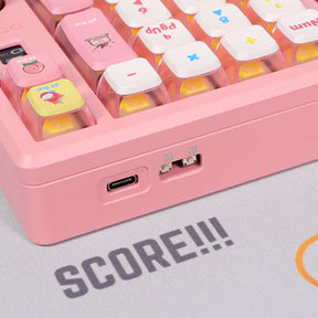 DOIO KB19B-01 ชุดคีย์บอร์ดมาโครไร้สาย DIY พร้อมหน้าจอ OLED