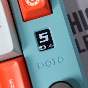 DOIO KB19B-01 ชุดคีย์บอร์ดมาโครไร้สาย DIY พร้อมหน้าจอ OLED