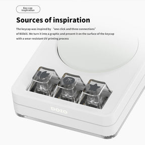 DOIO KB03-04 Makrotastatur, Makropad mit Hintergrundbeleuchtung