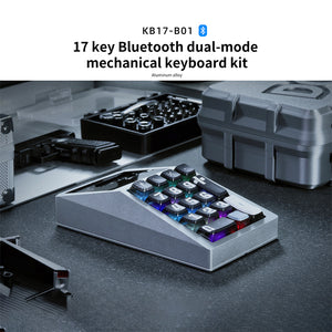 DOIO KB17-B01 QMK/VIA Macro Keyboard Dual-mode Mechanical Keyboard Kit