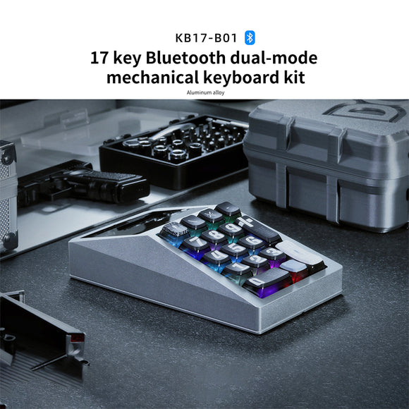 DOIO KB17-B01 QMK/VIA Makrotastatur Dual-Mode-Mechanisches Tastatur-Kit