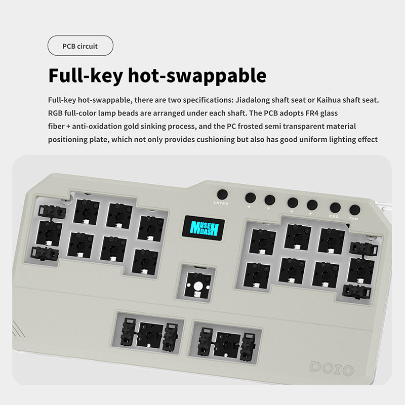 DOIO KBGM-H10 Audio Game Mechanical Keyboard - WhatGeek
