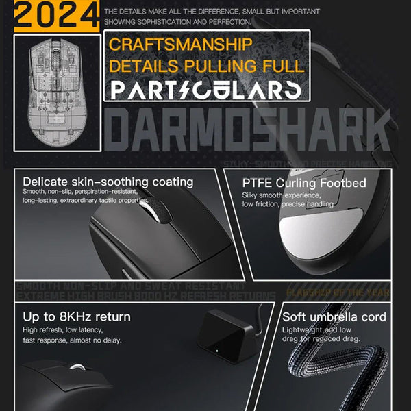 Darmoshark N5 PAW3395 8K Wireless Gaming Mouse