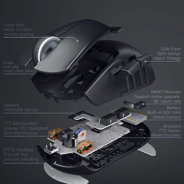 Darmoshark N5 PAW3395 8K Wireless Gaming Mouse