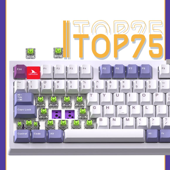 Darmoshark TOP75 kabellose mechanische Tastatur mit TFT-Bildschirm