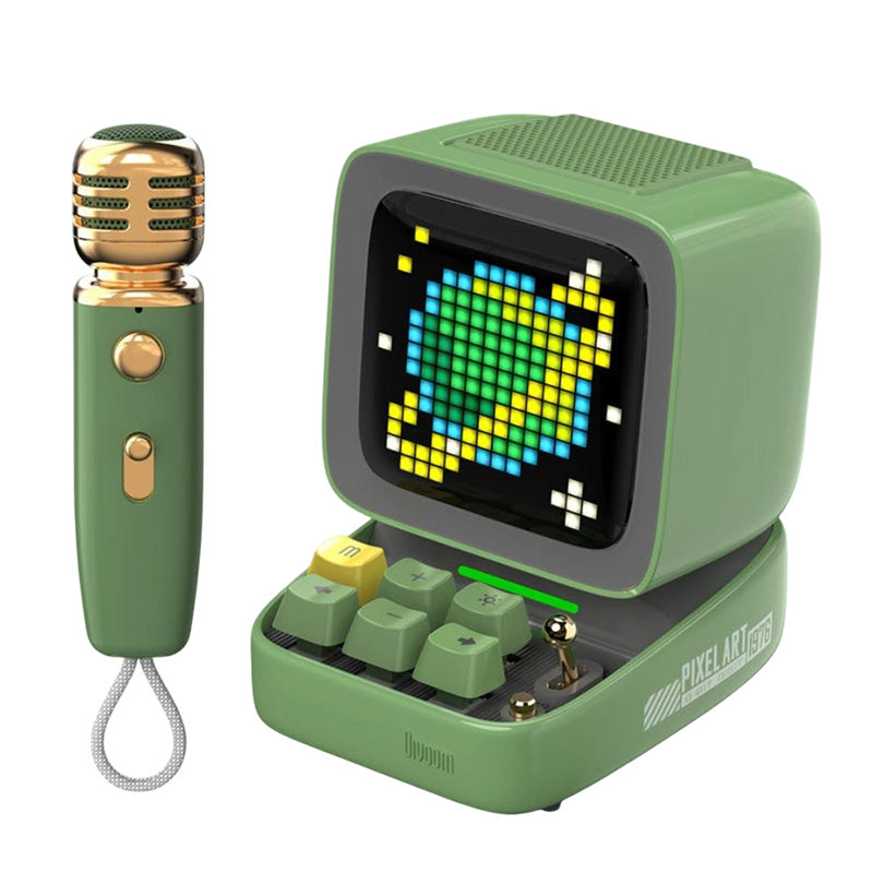 Divoom Ditoo-Mic Mini Karaoke Machine Bluetooth Speaker Pixel Art