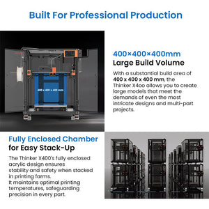 ERYONE ThinkerX400 FDM 3D Printer with High-Speed Large Build Volume