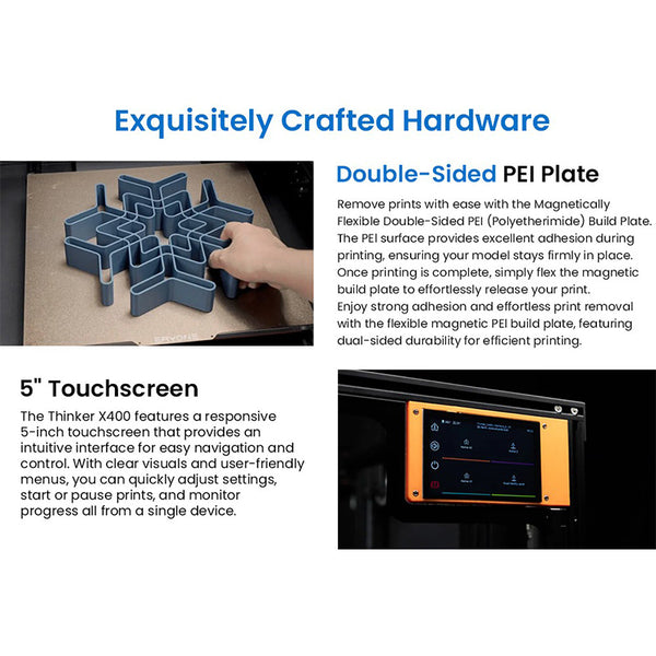 ERYONE ThinkerX400 FDM 3D Printer with High-Speed Large Build Volume
