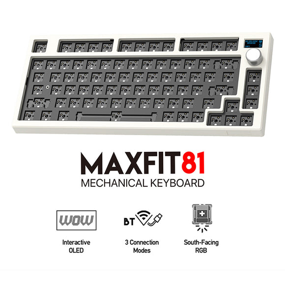 FANTECH MAXFIT81 MK910 Wireless Barebone DIY-Kit mit OLED-Bildschirm