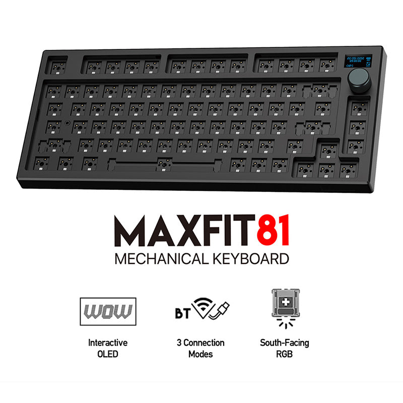 FANTECH MAXFIT81 MK910 Wireless Barebone DIY Kit With OLED Screen ...