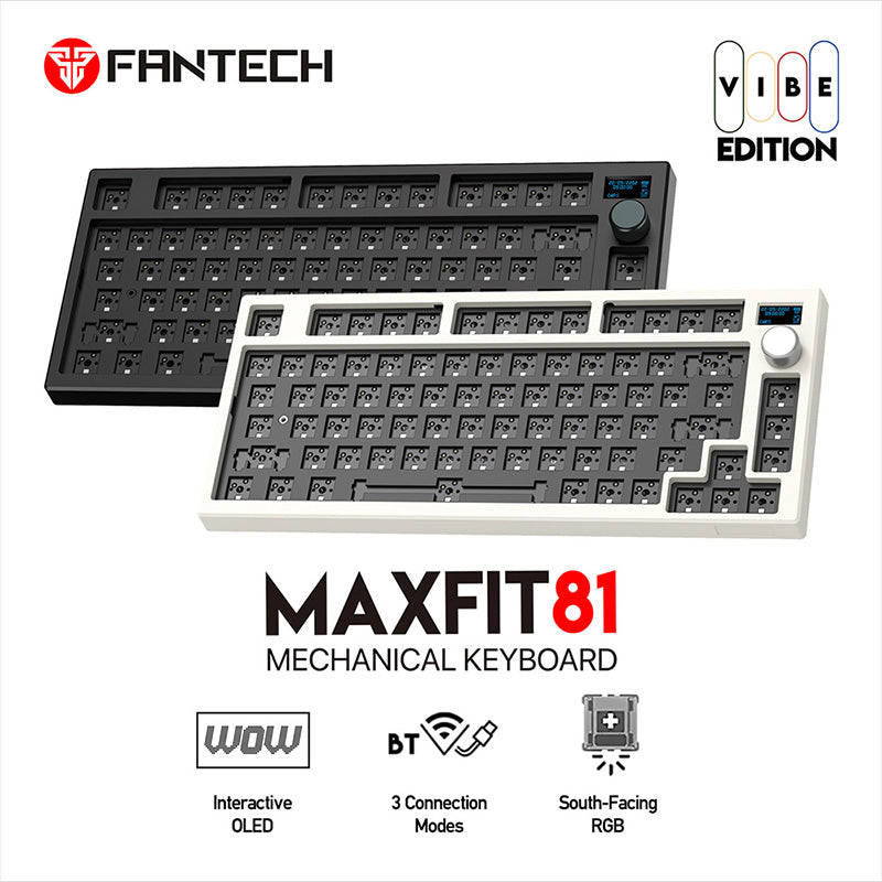 FANTECH MAXFIT81 MK910 Wireless Barebone DIY-Kit mit OLED-Bildschirm