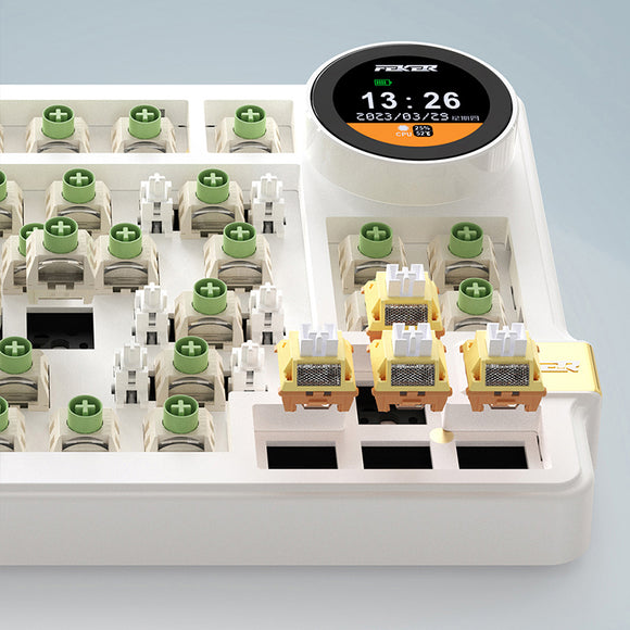 FEKER K75 Mechanical Keyboard with Multifunctional Knob Display