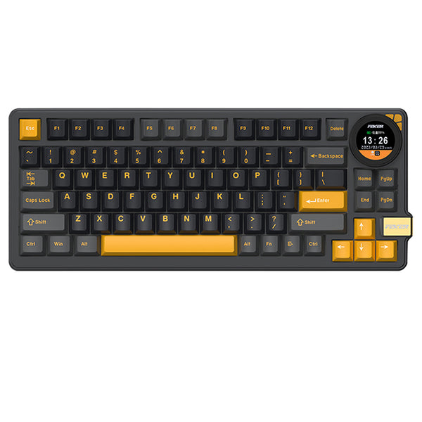 FEKER K75 Mechanical Keyboard with Multifunctional Knob Display WhatGeek
