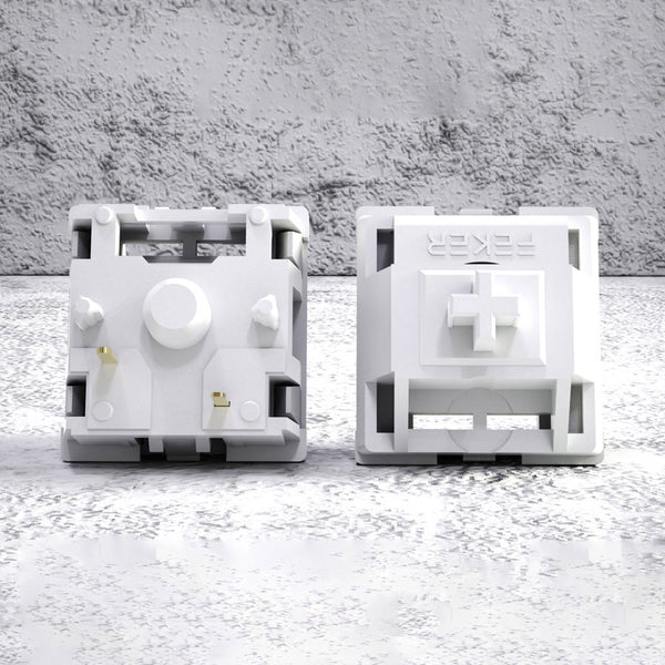 FEKER Marble White  Linear Switches Creamy