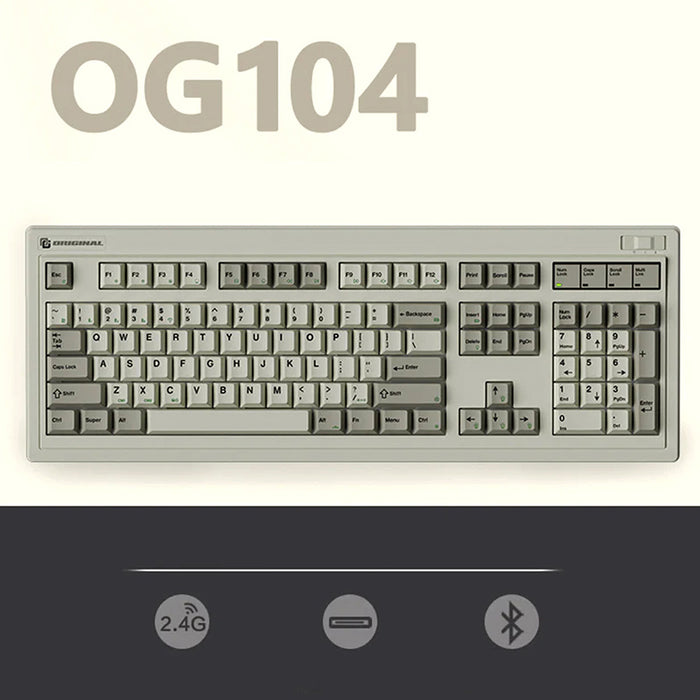 Fl Esports FL·ESPORTS OG104 Retro Wireless Mechanical Keyboard - WhatGeek