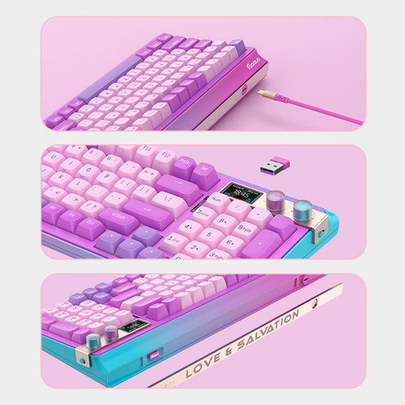 FOPATO H98 Love & Salvation Wireless Mechanical Keyboard พร้อมหน้าจอ TFT