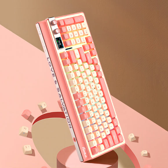 FOPATO H98 Love & Salvation Wireless Mechanical Keyboard พร้อมหน้าจอ TFT