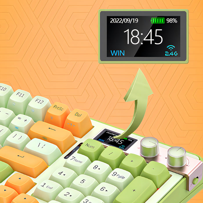 FOPATO H98 Wireless Mechanical Keyboard With TFT Screen - WhatGeek