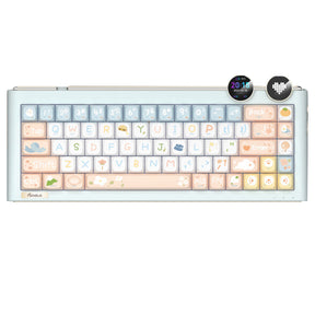 FOPATO D68 Verspielte und niedliche kabellose mechanische Tastatur