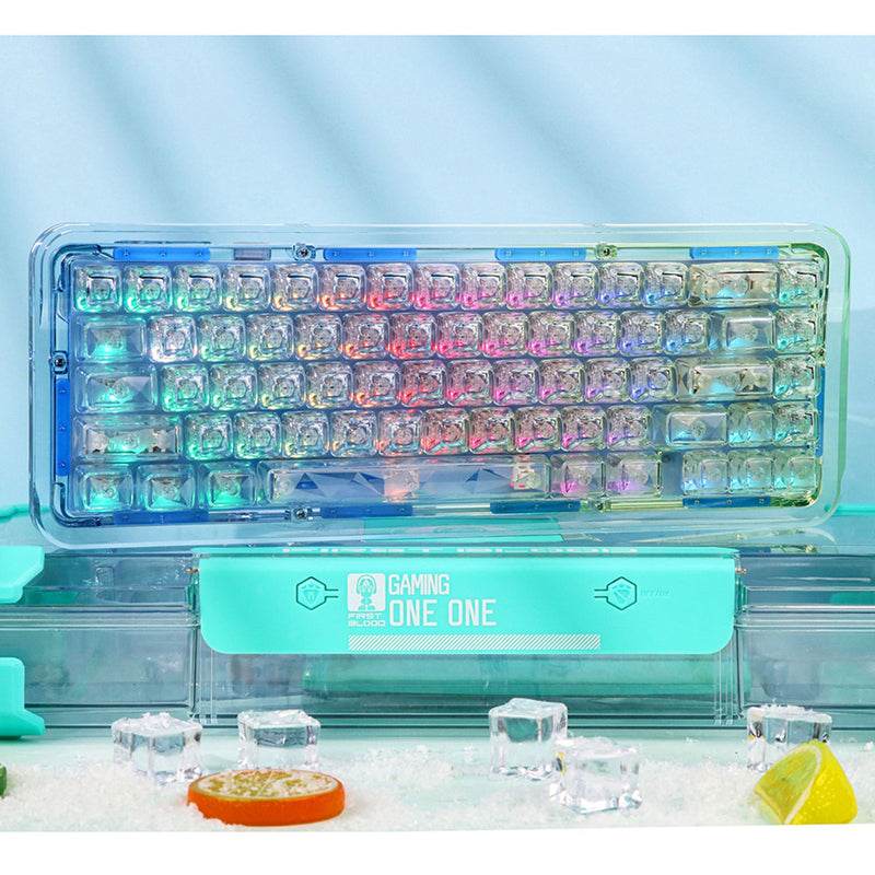 FirstBlood B67 Transparent Mechanical Keyboard - WhatGeek