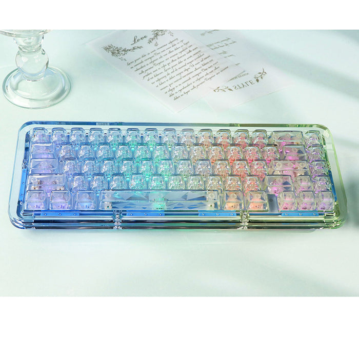 FirstBlood B67 Transparent Mechanical Keyboard - WhatGeek