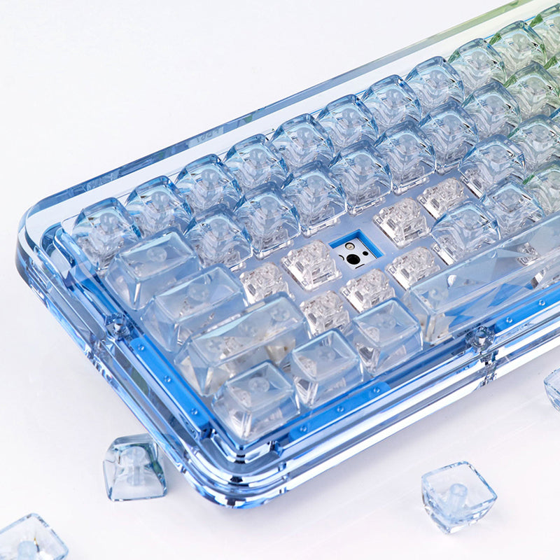 FirstBlood B67 Transparent Mechanical Keyboard - WhatGeek