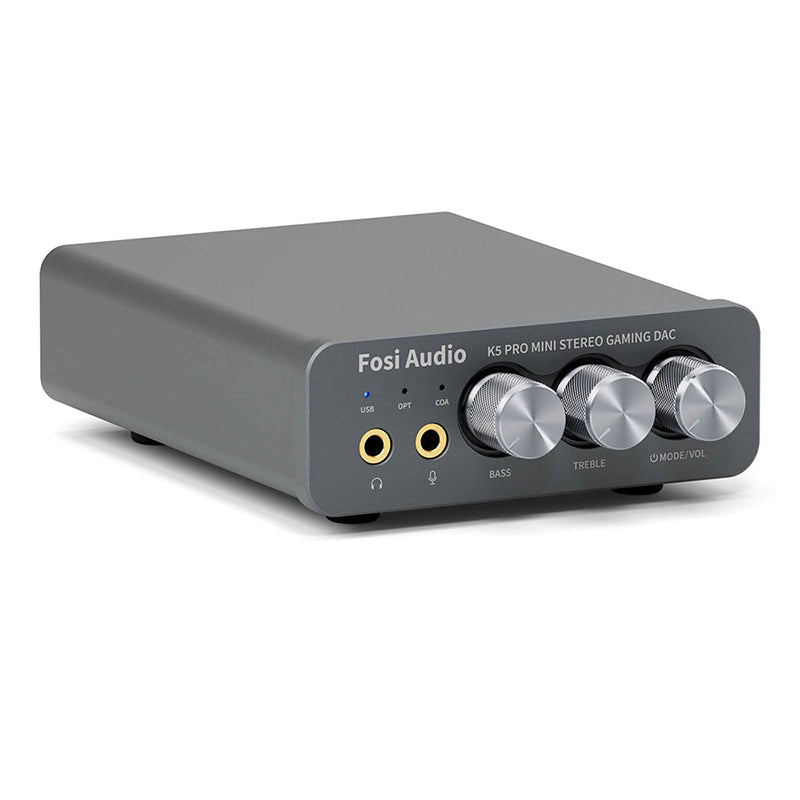 Fosi Audio K5 Pro Gaming DAC Headphone Amplifier Hi-Fi Stereo
