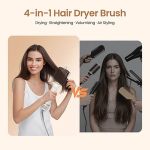 GOMYTH V1 4-in-1 Heated Comb & Blow Dryer Brush