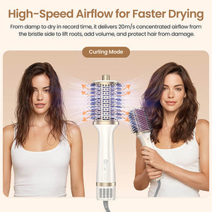 GOMYTH V1 4-in-1 Heated Comb & Blow Dryer Brush