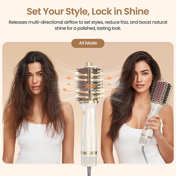 GOMYTH V1 4-in-1 Heated Comb & Blow Dryer Brush