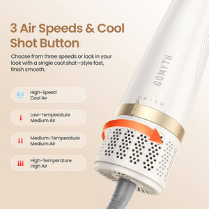 GOMYTH V1 4-in-1 Heated Comb & Blow Dryer Brush