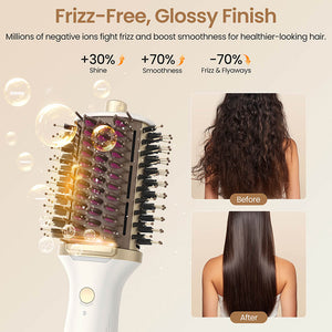 GOMYTH V1 4-in-1 Heated Comb & Blow Dryer Brush