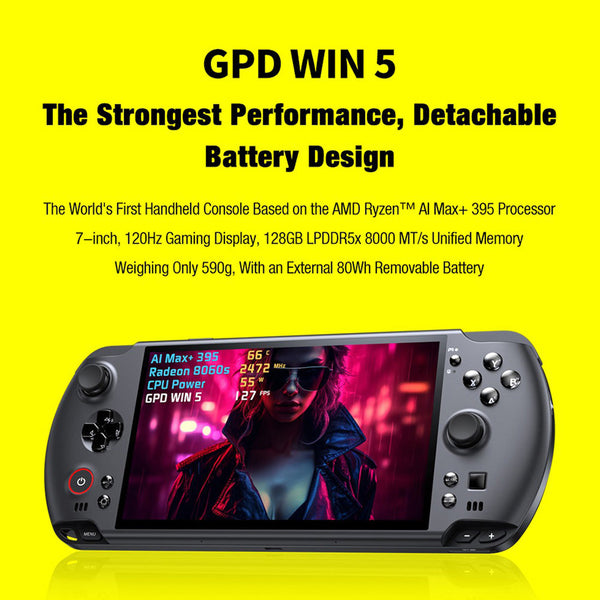 GPD WIN 5 Handheld Gaming PC Ryzen AI Max+ 395