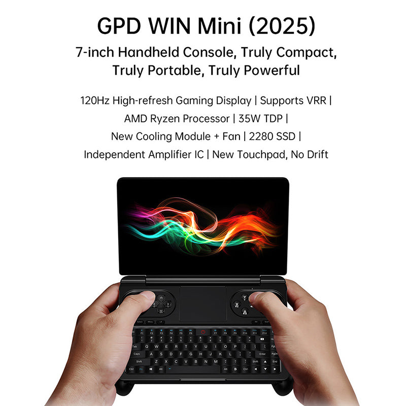 GPD WIN ミニ パソコン 黒 GPD WIN Mini 2025 デントオンラインショップ限定セット 国内正規品