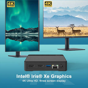 GXMO N4 Intel N4000 Mini PC Efficient Office Mini Computer