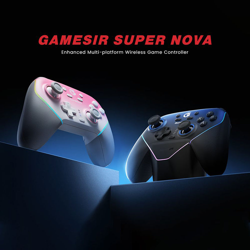 GameSir Super Nova Gaming Controller with Rubber Grips & RGB Lighting
