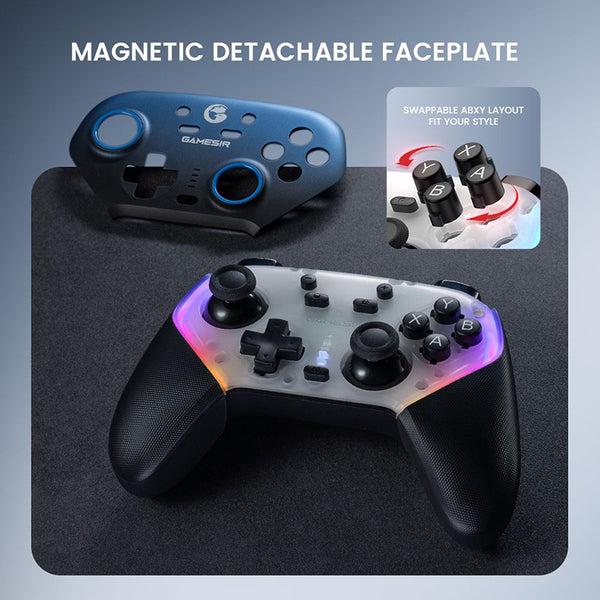 GameSir Super Nova Gaming Controller with Rubber Grips & RGB Lighting
