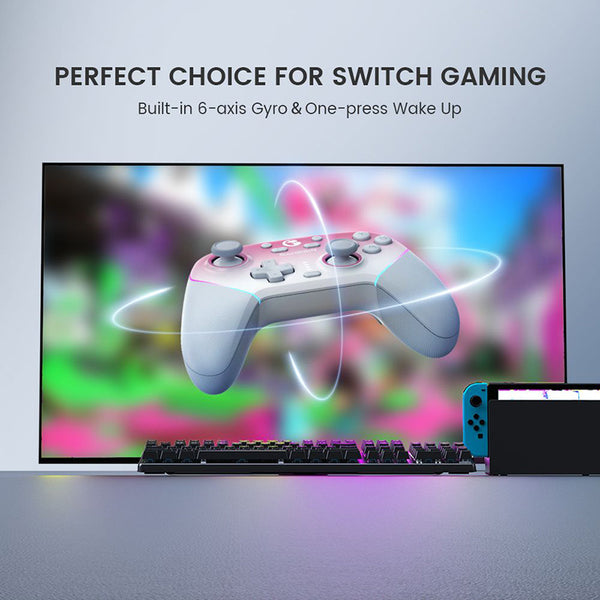 GameSir Super Nova Gaming Controller with Rubber Grips & RGB Lighting