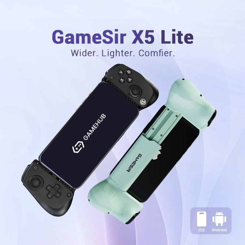 Controller GameSir X5 Lite Per IPhone USB-C, Android E HarmonyOS – Stick Hall Effect, Design Leggero, Ricarica Pass-through
