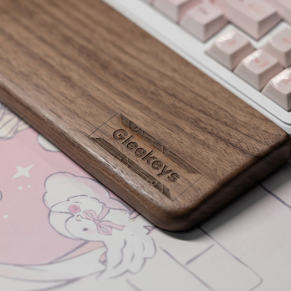 Gleekeys Black Walnut Wood Wrist Rest