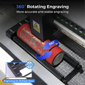 Gweike Cloud Pro 55W CO₂ Laser Engraver with Rotary Roller