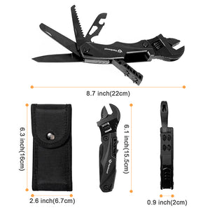 Hanboost M1 12-in-1 Multitool Wrench for Everyday Repairs and Outdoor Adventures